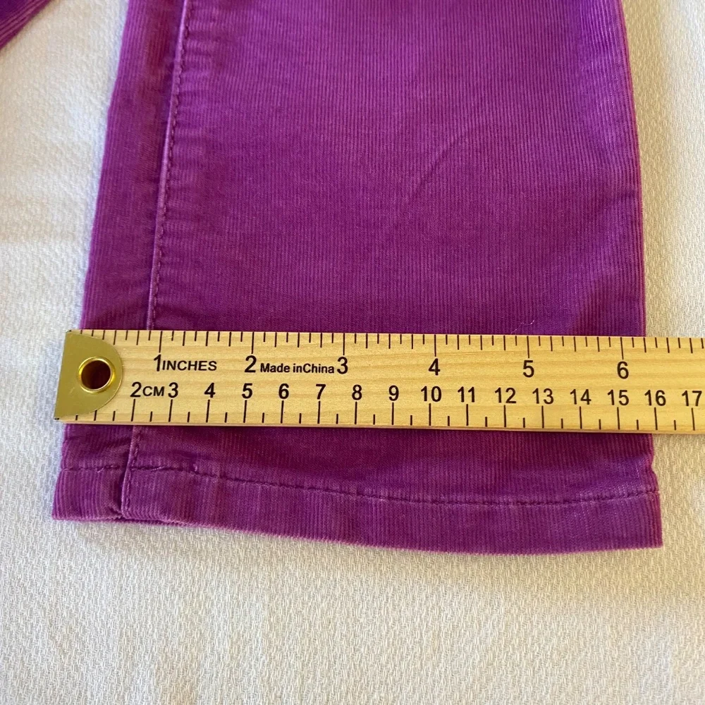 LOFT modern straight corduroy pants, magenta pink, size 24 petite - Picture 11 of 16
